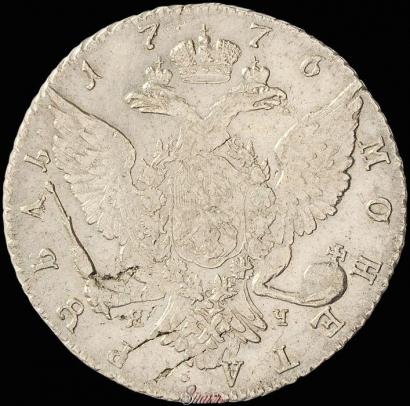 Picture 1 rouble 1776 year СПБ-ЯЧ 