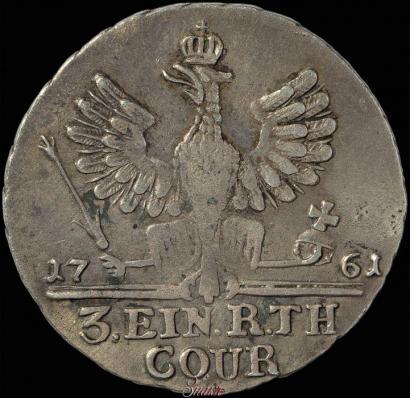 Picture 1/3 Thaler 1761 year  