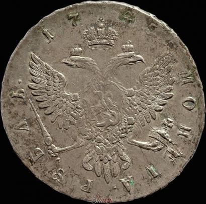 Picture 1 rouble 1745 year ММД 
