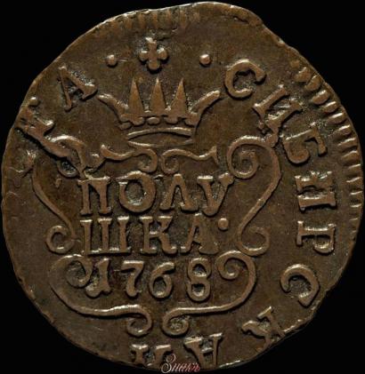 Фото Полушка 1768 года КМ 