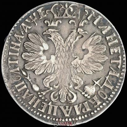 Фото Полтина 1705 года  "Портрет работы Ф. Алексеева"