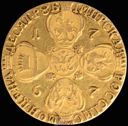 Picture 10 roubles 1767 year СПБ 