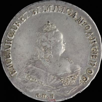 Picture 1 rouble 1743 year СПБ 