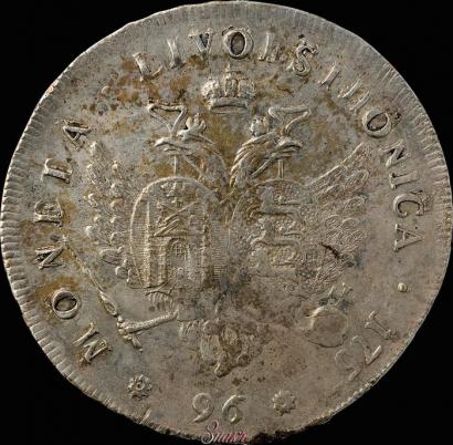 Picture 96 kopecks 1757 year  "For Livonia"