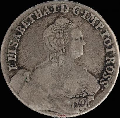 Picture 24 kopecks 1757 year  "For Livonia"