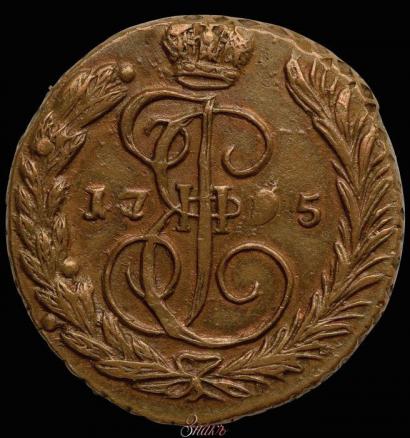 Picture 1 kopeck 1795 year ЕМ 