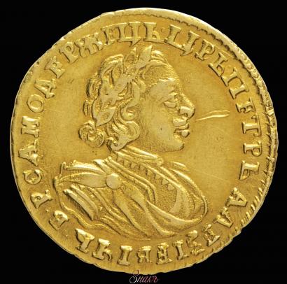 Фото 2 рубля 1721 года  