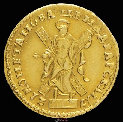 Фото 2 рубля 1721 года  