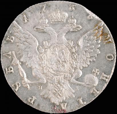 Picture 1 rouble 1766 year СПБ-ЯI 