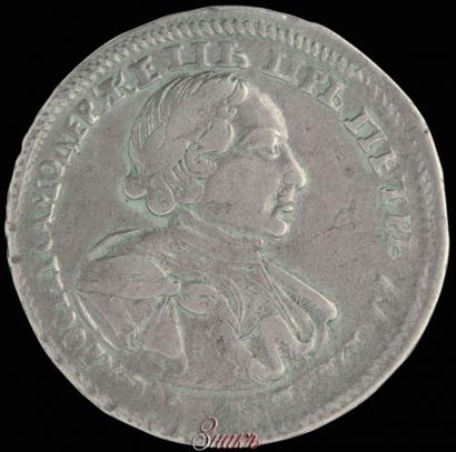 Picture Poltina 1720 year  "Portrait in armour"