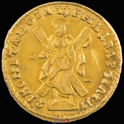 Фото 2 рубля 1721 года  