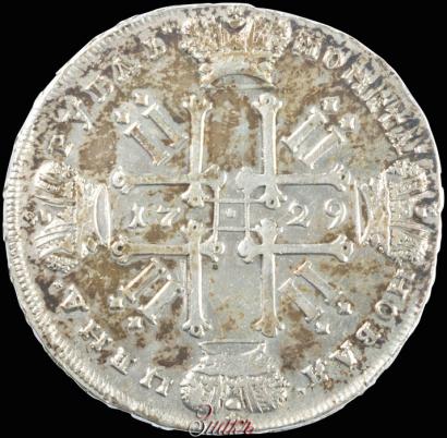 Фото 1 рубль 1729 года  "Тип 1729"