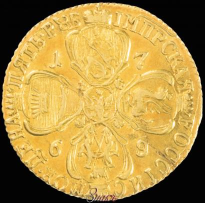 Фото 5 рублей 1769 года СПБ 