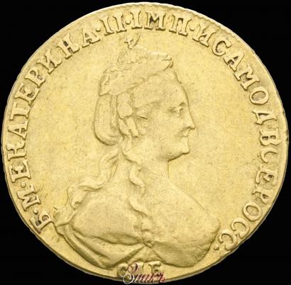Фото 5 рублей 1781 года СПБ 