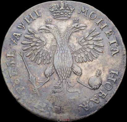 Фото 1 рубль 1718 года OK-L 