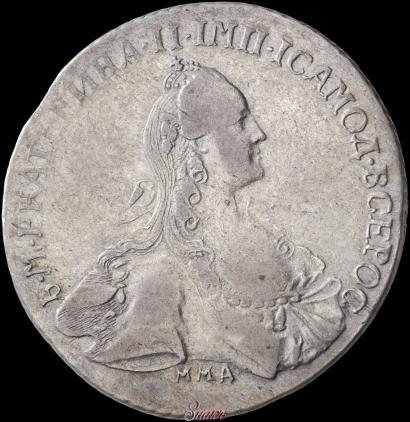 Фото 1 рубль 1767 года ММД-EI 
