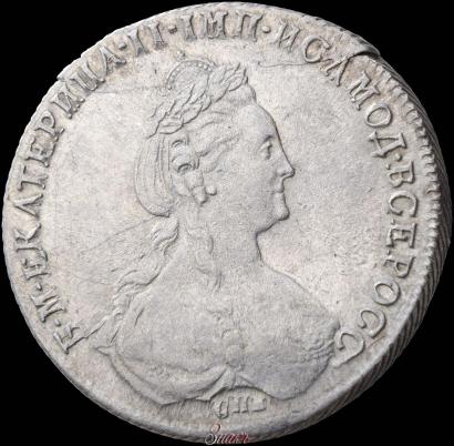 Фото 1 рубль 1780 года СПБ-ИЗ 