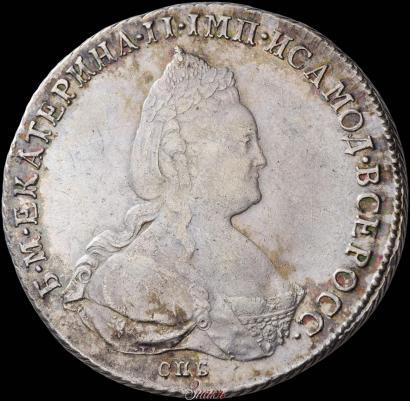 Фото 1 рубль 1787 года СПБ-ЯА 