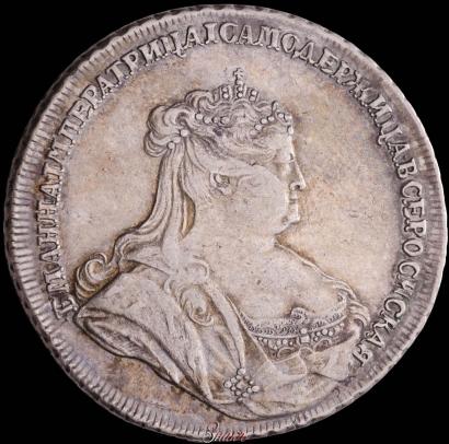 Picture 1 rouble 1738 year  "Petersburg type"