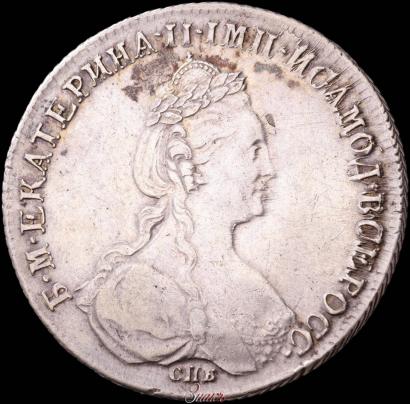 Фото 1 рубль 1780 года СПБ-ИЗ 