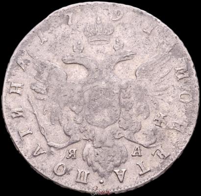 Picture Poltina 1791 year СПБ-ЯА 