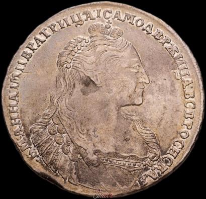 Фото 1 рубль 1736 года  "Тип 1735 года"
