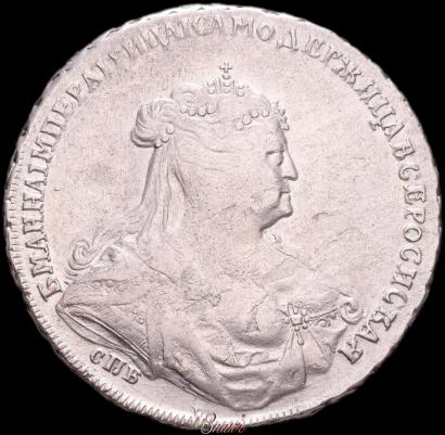 Picture Poltina 1740 year СПБ "Petersburg type"