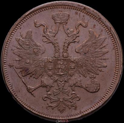 Picture 5 kopecks 1864 year ЕМ 
