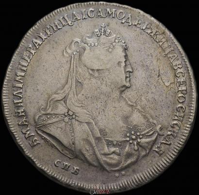 Фото 1 рубль 1740 года СПБ "Петербургский тип"
