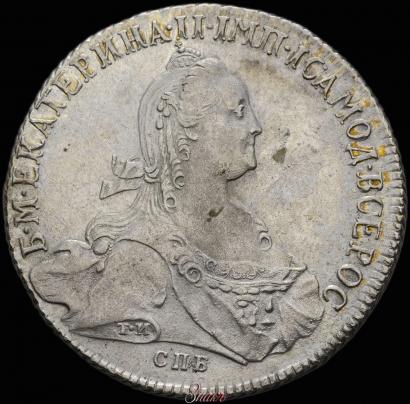 Фото 1 рубль 1774 года СПБ-ФЛ 