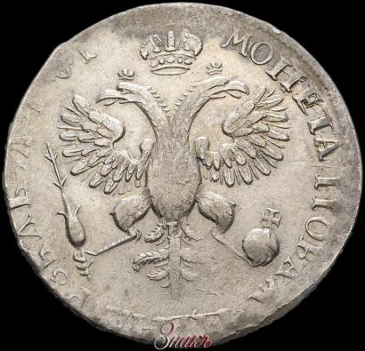 Фото 1 рубль 1719 года OK-L "Портрет в латах"