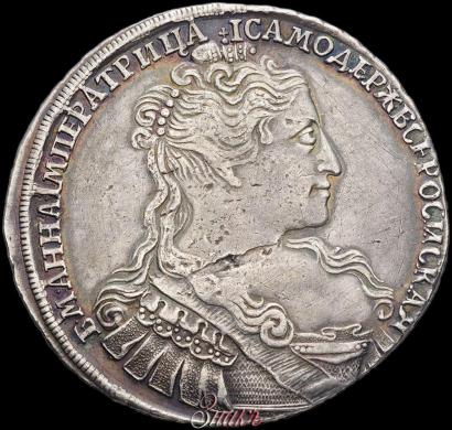 Фото 1 рубль 1734 года  "Тип 1734 года"