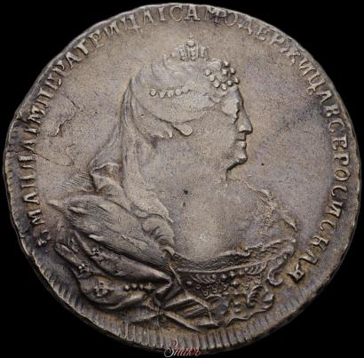 Picture 1 rouble 1738 year  "Moscow type"
