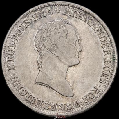Фото 5 злотых 1830 года KG 