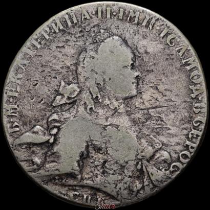 Фото 1 рубль 1762 года СПБ-НК 
