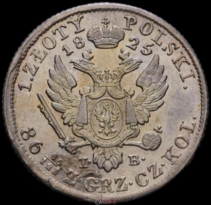 Picture 1 złoty 1825 year IB 