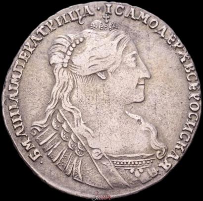 Picture Poltina 1734 year  "Type of 1735"
