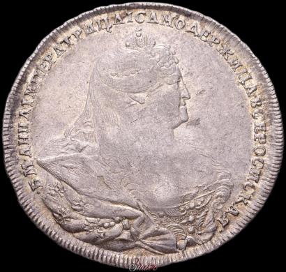Picture 1 rouble 1737 year  "Moscow type"