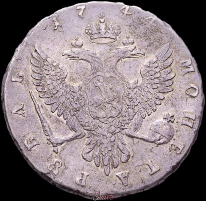 Picture 1 rouble 1744 year ММД 