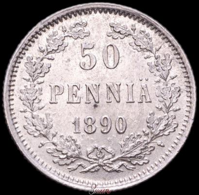 Фото 50 пенни 1890 года L 