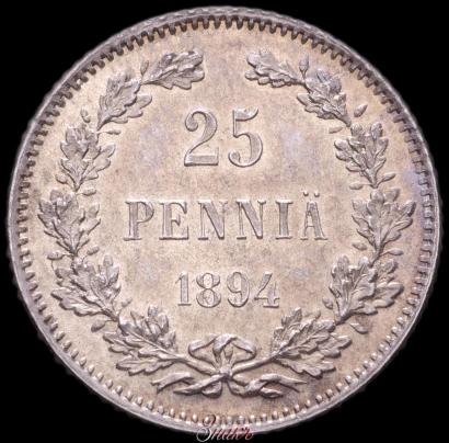 Picture 25 pennia 1894 year L 