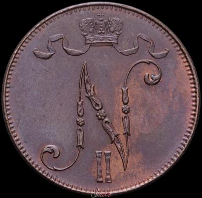 Picture 5 pennia 1897 year  