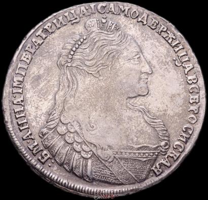 Фото 1 рубль 1736 года  "Тип 1735 года"