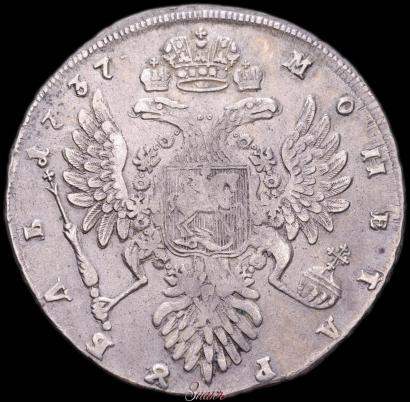 Фото 1 рубль 1737 года  "Тип 1735 года"