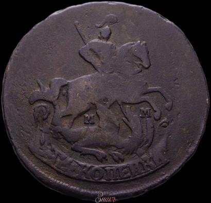 Фото 2 копейки 1766 года ММ 