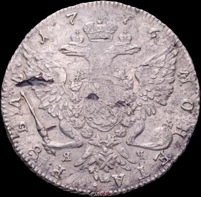 Picture 1 rouble 1776 year СПБ-ЯЧ 