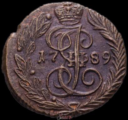 Фото Полушка 1789 года ЕМ 