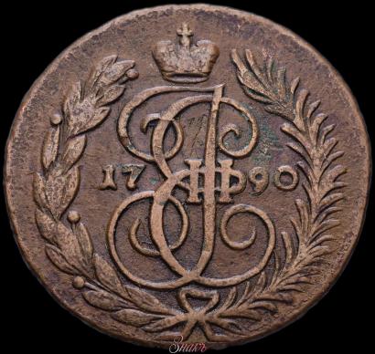 Picture 2 kopecks 1790 year АМ 