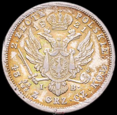 Picture 2 złote 1821 year IB 
