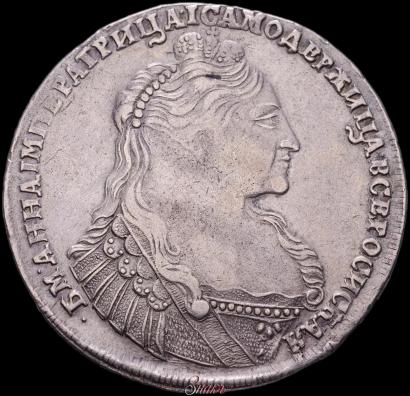 Фото 1 рубль 1737 года  "Тип 1735 года"